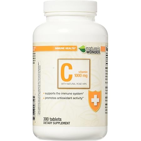 Nature's Wonder Vitamin C 1000mg RH Tablets, 300 Count