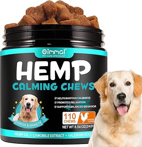 Miniatura 1 de FIDITUIH Masticables calmantes de cáñamo para perros, golosinas calmantes suaves para perros, golosinas calmantes para perros, golosinas para