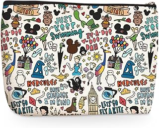 Wenboco Bolsa de maquillaje de dibujos animad...