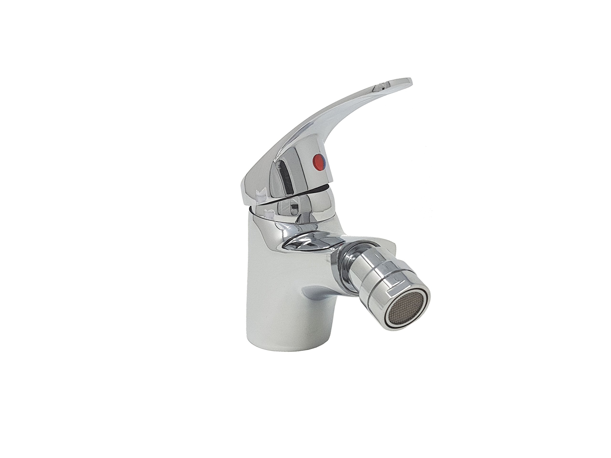 Bateria mieszająca łazienka bidet główna głowica ruchoma szara srebrna podstawa 8413
