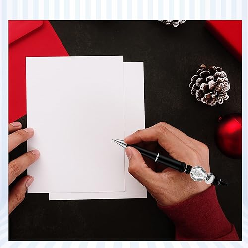 Miniatura 5 de Crtiin 30 bolígrafos negros con cuentas de plástico, con cuentas de plástico, con cuentas de tinta negra, para hacer bricolaje, regalo, niños,