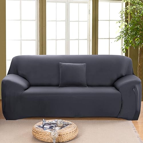 Miniatura 8 de MIFXIN Funda elástica para sofá de terciopelo de elastano, funda para sofá de 3 cojines, protector de muebles para sala de estar, niños y mascotas