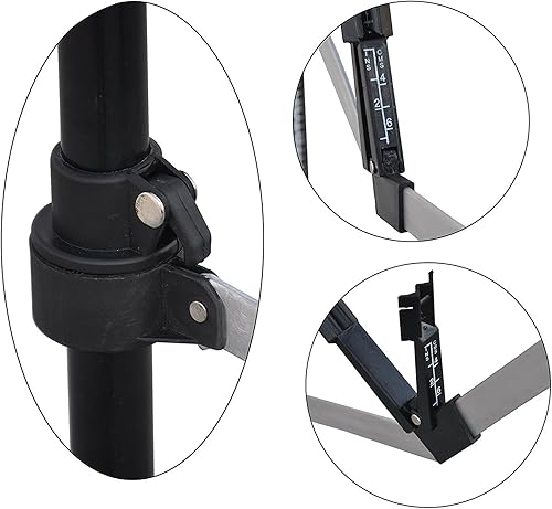 Miniatura 5 de 13 esferas negras de tela femenina ajustable para costura, torso corporal de maniquí con soporte, hasta 70 pulgadas de altura de hombro (M)