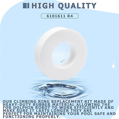 Miniatura 5 de Honkador Anillos de escalada para limpiador robótico Dolphin 6101611-4R Dolphin compatible con M200, M400, M500 y DX3DX4DX6 y más, paquete de 4