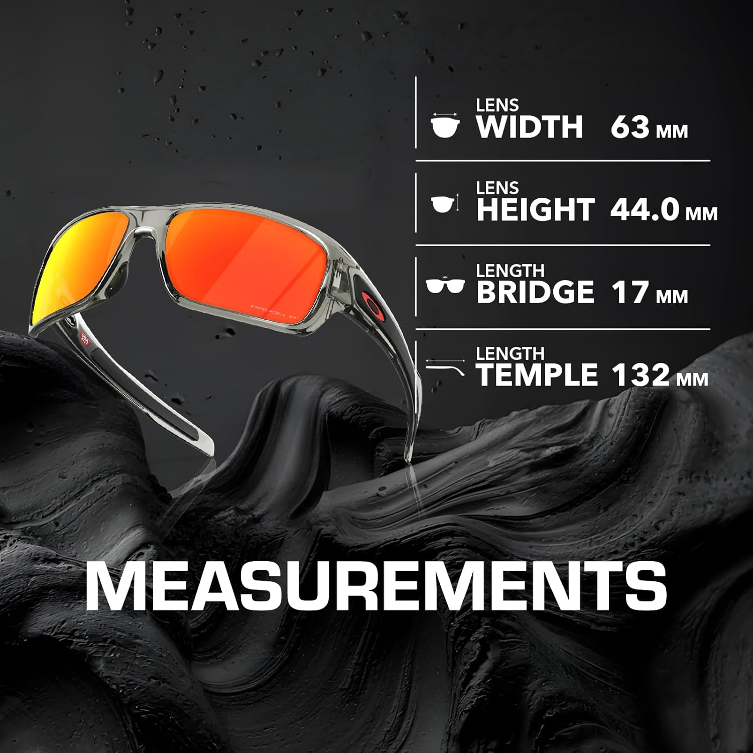 Oakley TURBINE OO9263 Rectangle Shape Sunglasses With Official Eyewear Kit