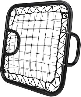 Syrisora Red de rebote de mano, equipo de entrenamiento de portero, puerta de fútbol, color negro