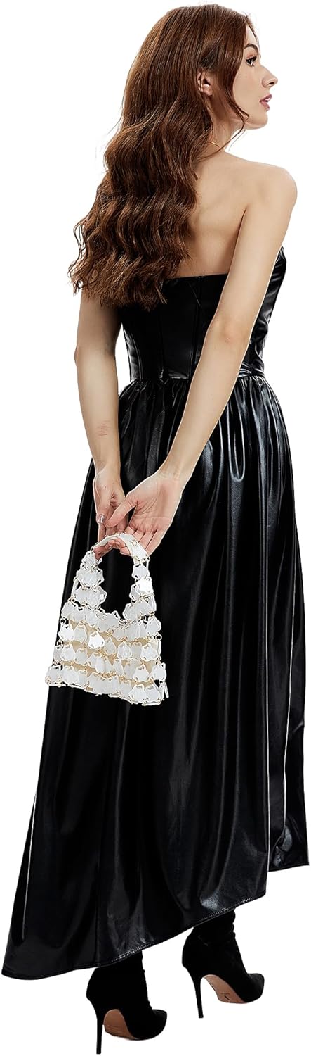 Miuco Handmade Acrylic Bionic Shell Bag Hollow Out Top Handle Bag Geometric Vacation Tote Beach Handbag with Inner Pouch - Image 6