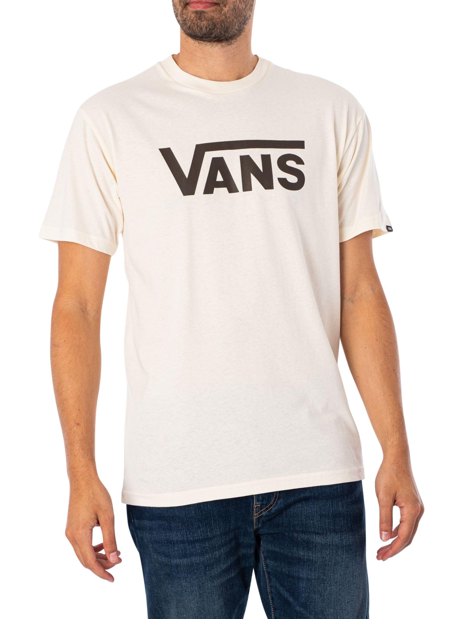 Vans Men's Beige Classic T-Shirt, S