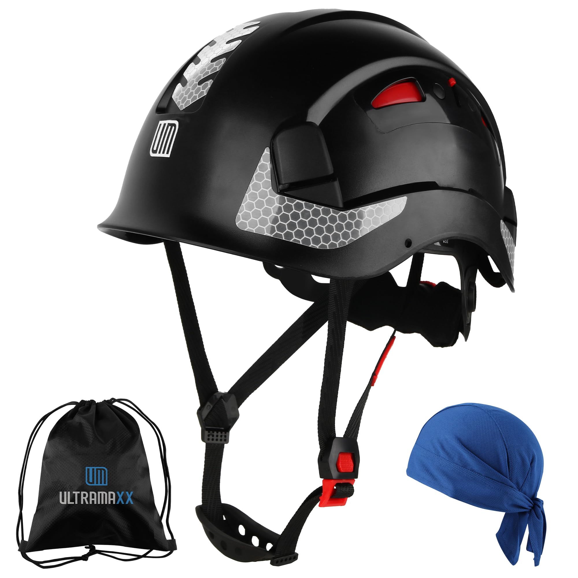 Safety Helmet Hard Hat, ANSI Z89.1 Approved Lightweight Vented Work Helmet, 6-Point Adjustable Ratchet Suspension Hardhat Ideal for Industrial and Construction