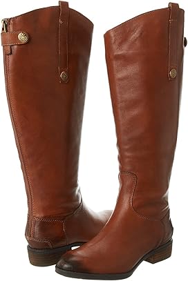 wide calf leather boots