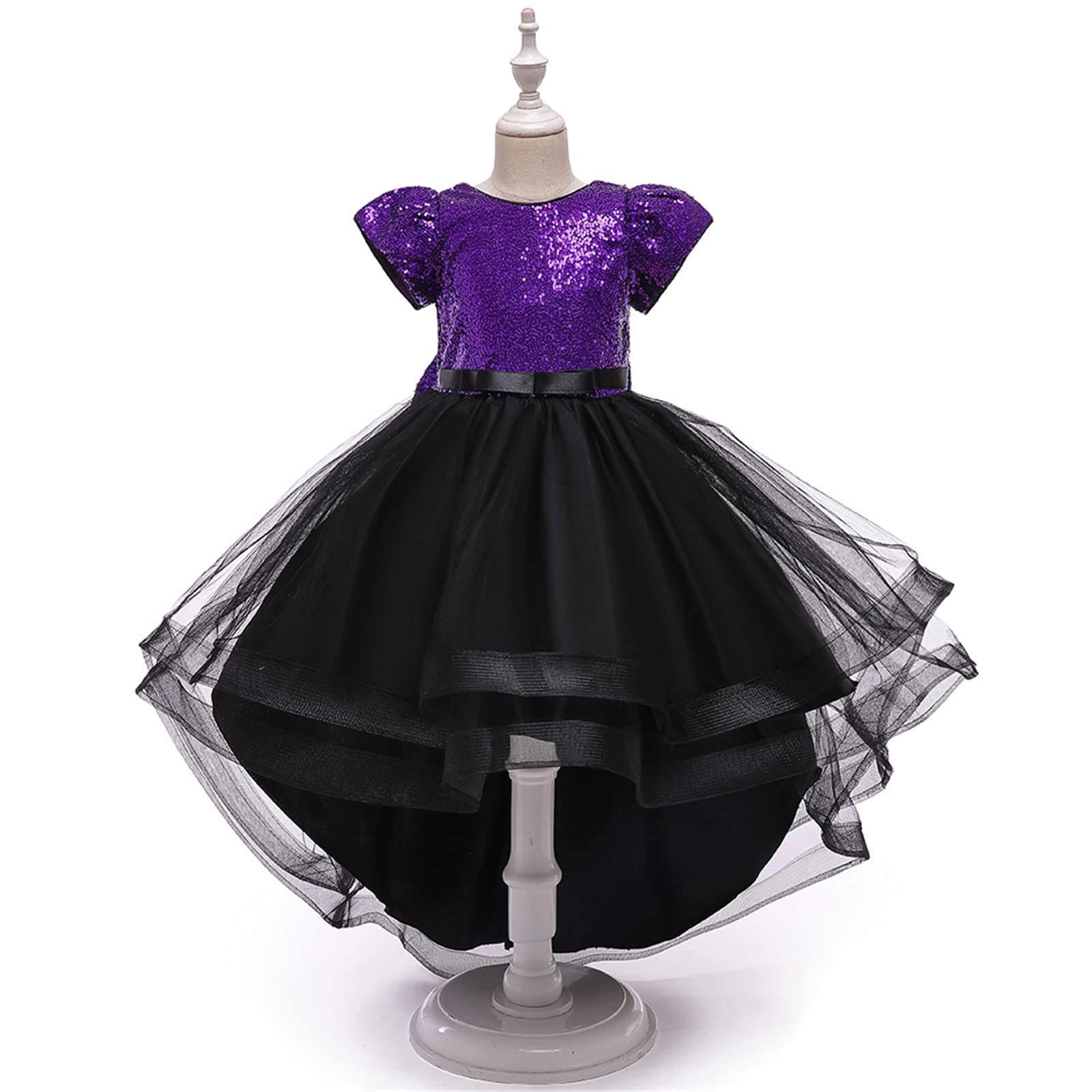 Niños Niños Niño Bebé Primavera Tul Lentejuelas Vestido De Brillo Para El Rendimiento Niños Ropa Formal Lindos Vestidos De Arco Para Fiesta De Navidad Princesa Vestido Niñas Tenis