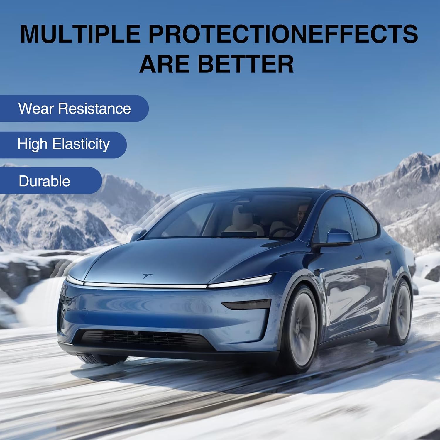 for Tesla Model Y Juniper 2025 2026 TPU PPF Precut Paint Protective Film 8.5 Mil Clear Car HD Scratch Self Healing Shield Guard Finishing Accessories for Front Bumper+ Headlights（6PCS）
