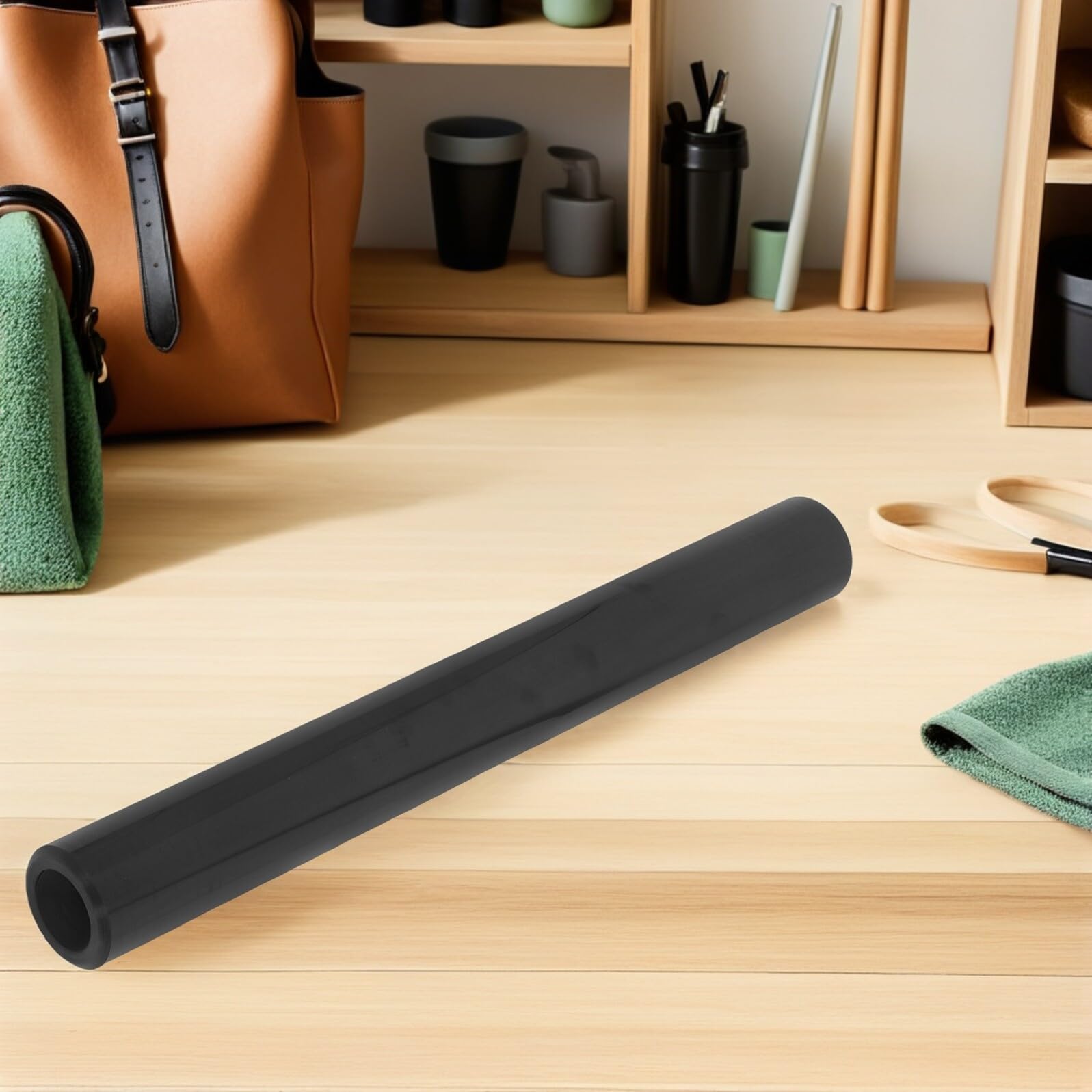 Operitacx Rotolo Forte Adesione e Compatibilità Ampia di Vinile Termoadesivo Htv in Pet+pu Nero Opaco for Progetti di Trasferimento su T-shirt e Felpe