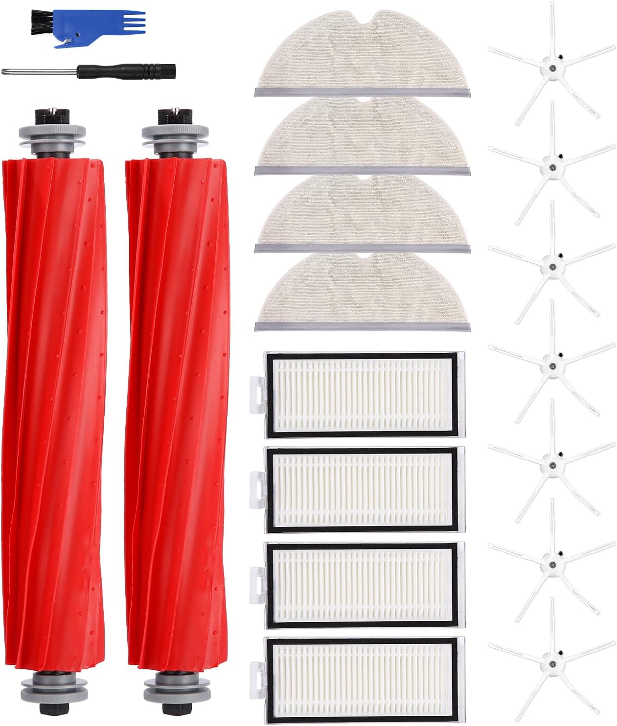 Lot De 5 Filtres Lavables De Rechange Pour Roborock Série Q7 Pour M5/M5