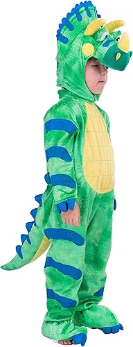 Miniatura 2 de Spooktacular Creations Triceratops Deluxe - Disfraz de dinosaurio para niños para Halloween, dinosaurio, vestido de fiesta, juego de rol y cosplay, M