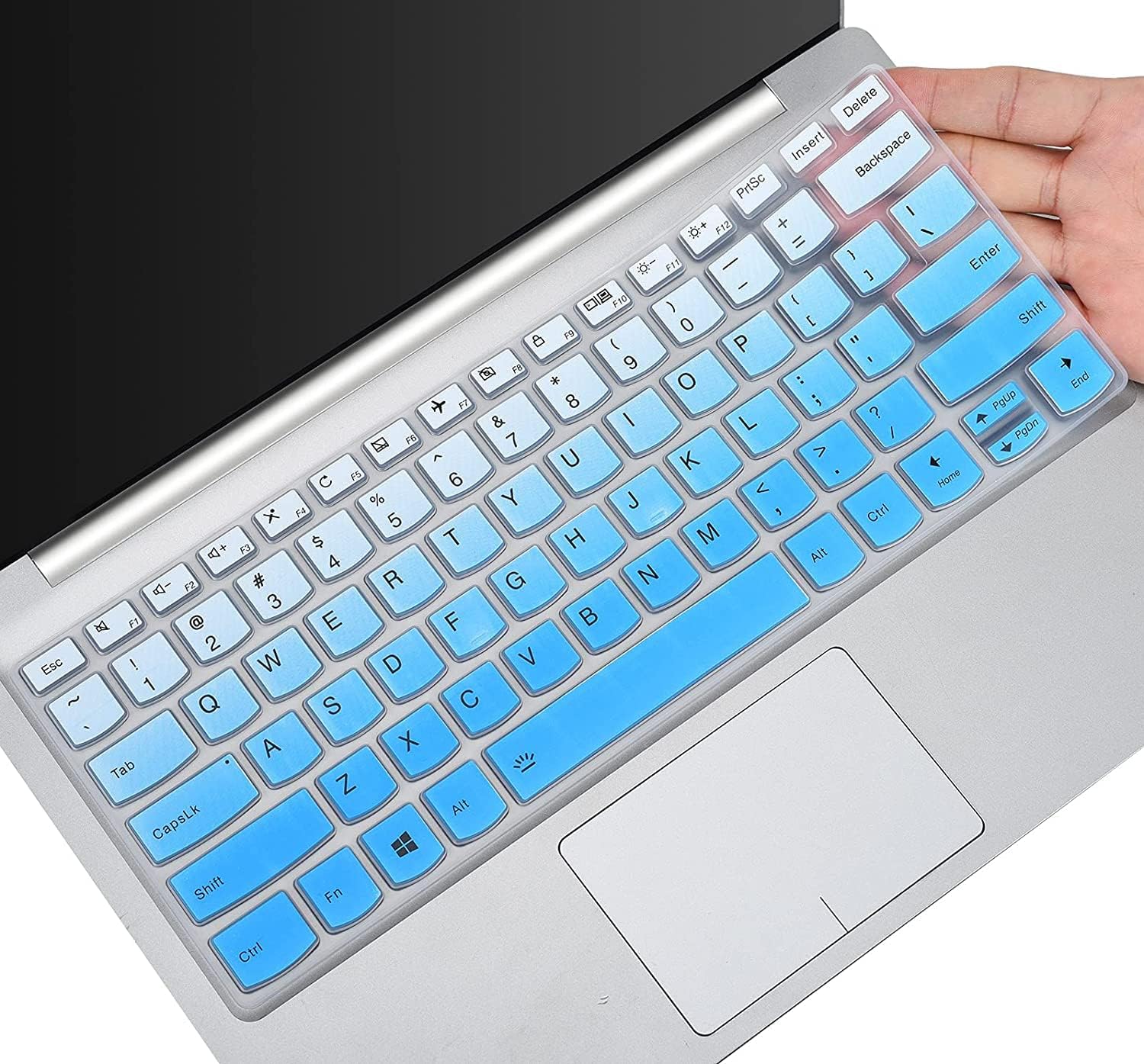 Justec Keyboard Protector Cover for 2021 2020 Lenovo Flex 5 14", Ideapad 5 14",Silm 7 9 14", Yoga 5i 7i 9i 14,IdeaPad Flex 5 5i 14, IdeaPad Slim 5i 7i Pro, ThinkBook 14 14s G2 G3 - Gradient Blue