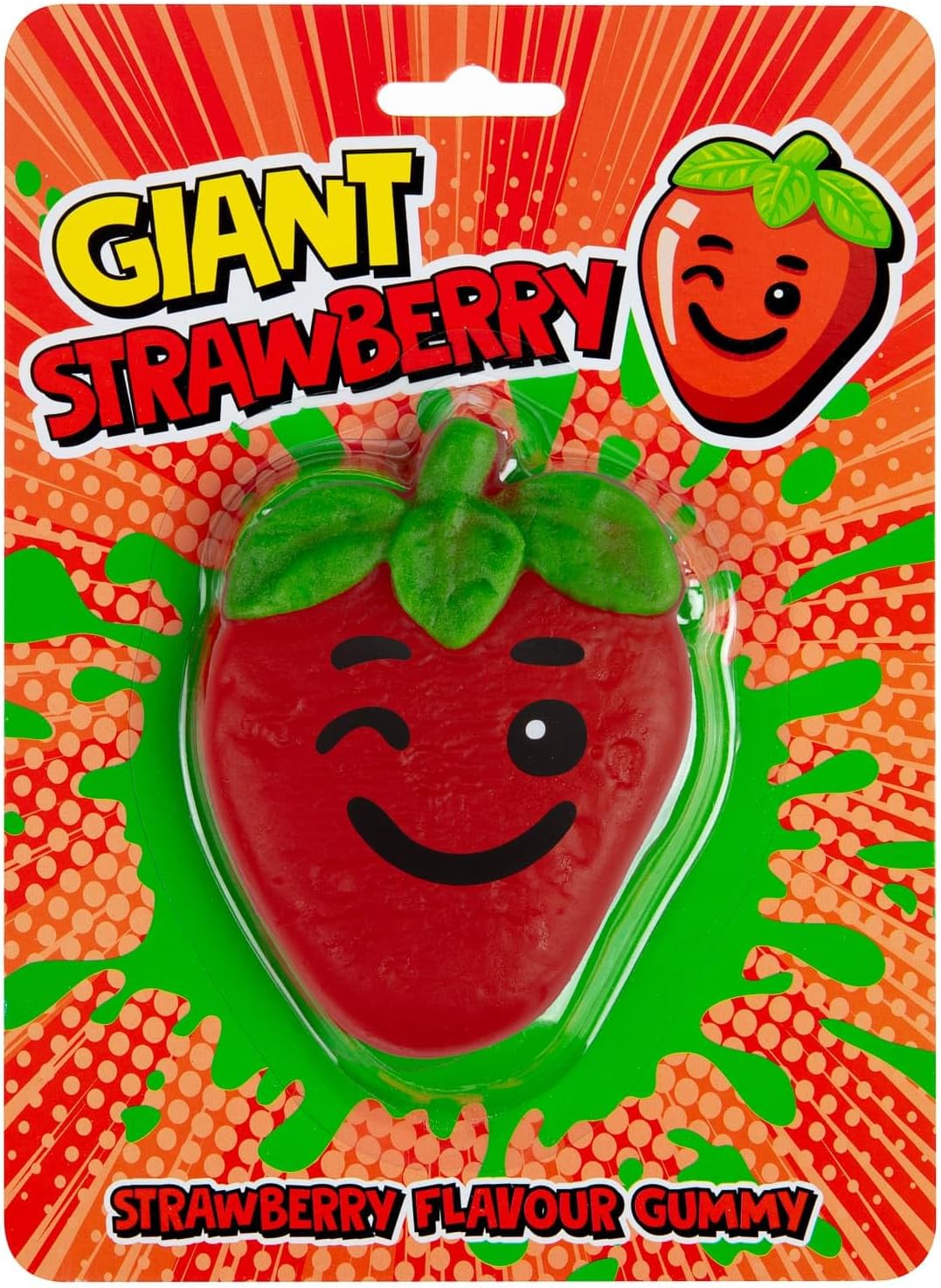 Giant Gummy Jelly Novelty Sweets Gummies Flavoured Jellies Flavour Gummy 120g (Giant Strawberry)