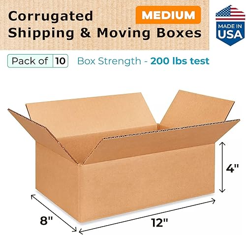 Miniatura 342 de Cajas para envío IDL Packaging - B-1266-5 de cartón corrugado, tamaño pequeño, de 12 pulgadas de largo x 6 pulgadas de ancho x 6 pulgadas de alto
