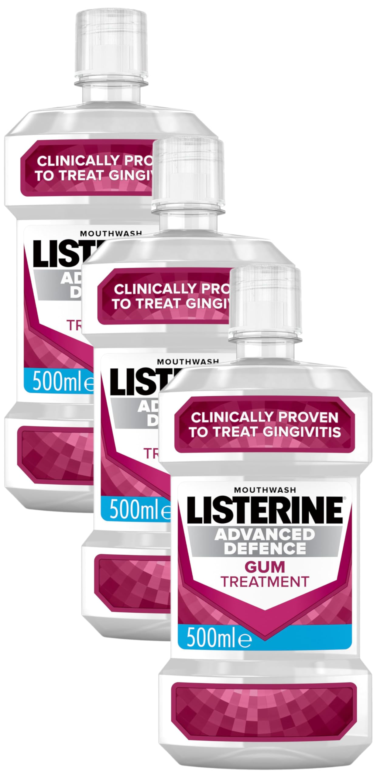 Advanced Defence Gum Treatment Mouthwash 500ml (Pack of 3)