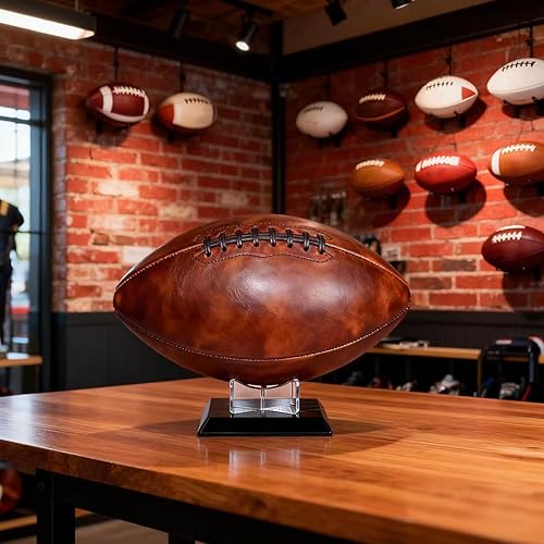 Miniatura 6 de Paquete de 4 Soportes Acrílicos para Baloncesto, Exhibidor para Baloncesto, Rugby, Fútbol Americano, Fútbol, Voleibol y Recuerdos. Soporte