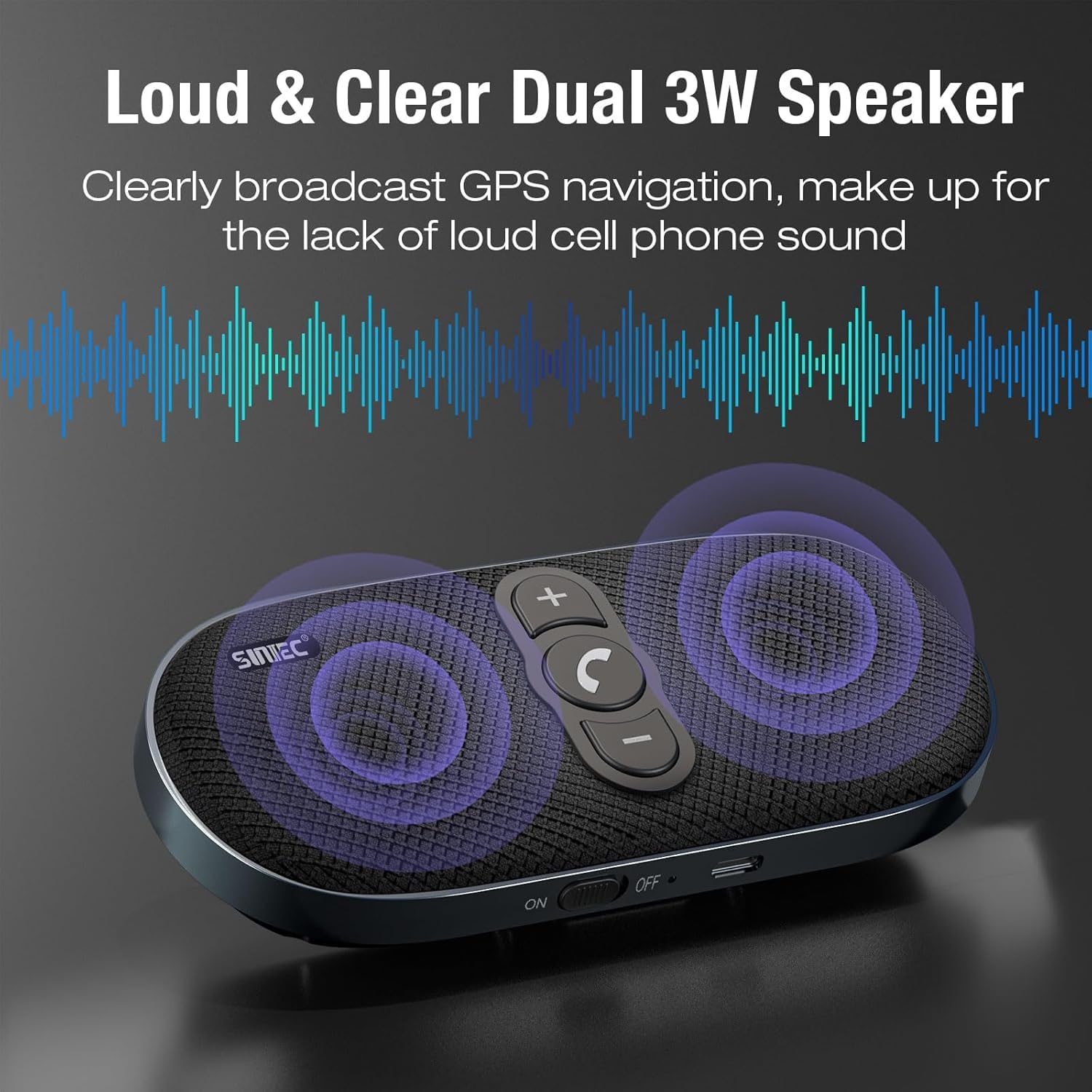 Amazon.com: Car Bluetooth Speaker Hands-Free Speakerphone: 6W
