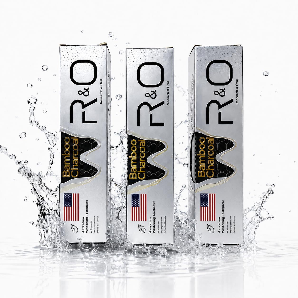 Charcoal Whitening Toothpaste Fresh Breath Oral Care 3.5 oz 3 Pack
