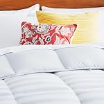 Linenspa Comforter Duvet Insert Queen Grey/White Down Alternative All Season Microfiber-Queen Size - Box Stitched