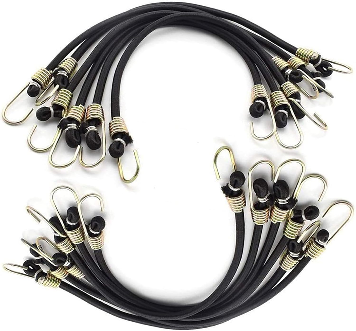 12 Pièces Tendeurs Elastique avec Crochets, Tendeur Elastique, Petit