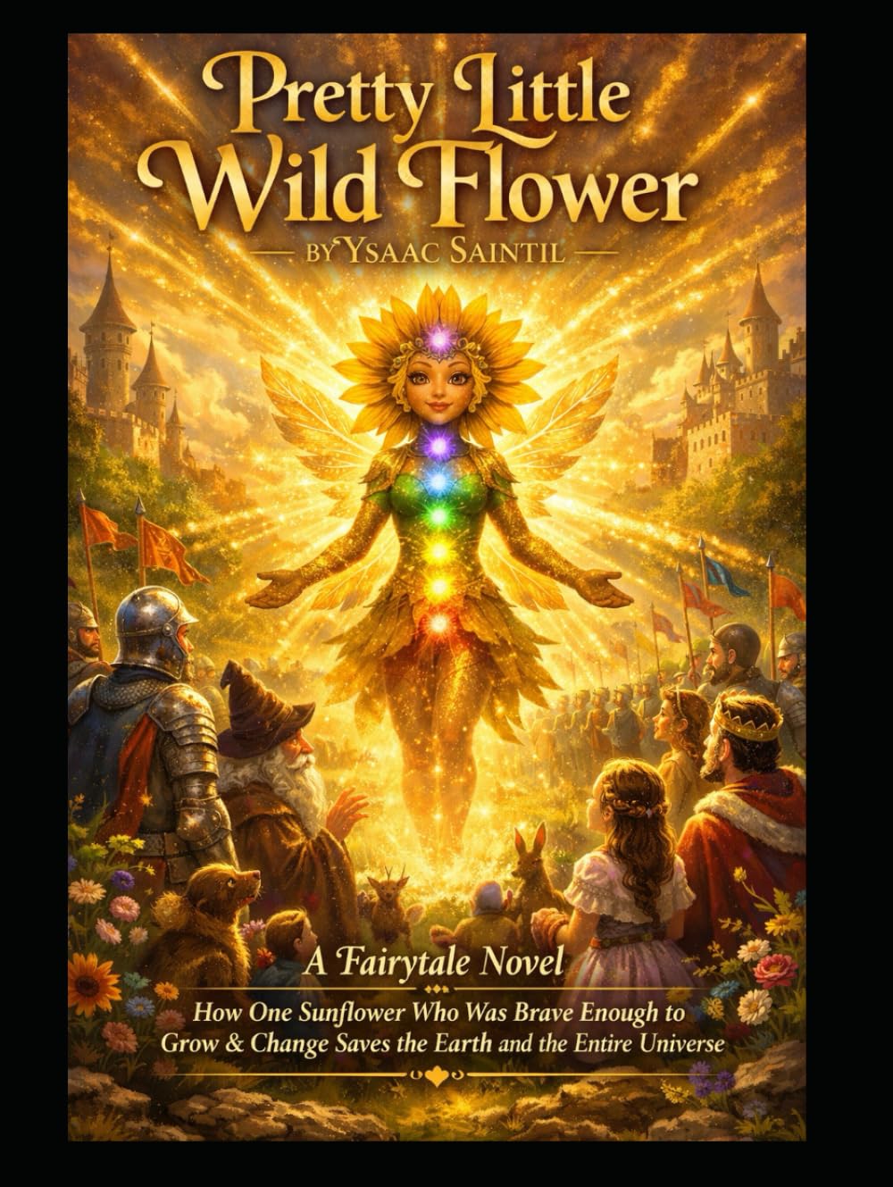Pretty Little Wild Flower by Ysaac Saintil: A Fairytale Novel Based On How One Sunflower Who Was Brave Enough To Grow & Change Saves The Earth And The Entire Universe.