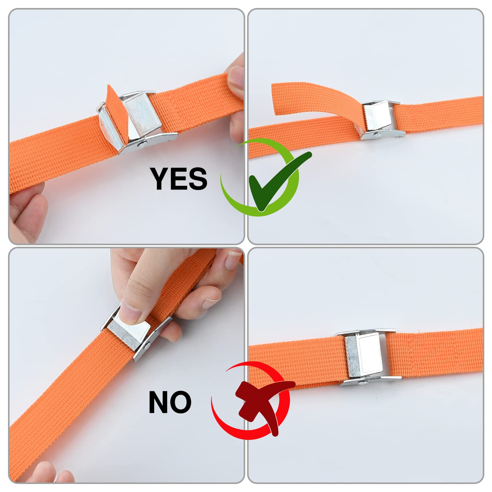10 Heavy-Duty Cam Buckle Straps - 25mm Wide, 2.5m Long, 250kg Capacity - Purple, UK Made