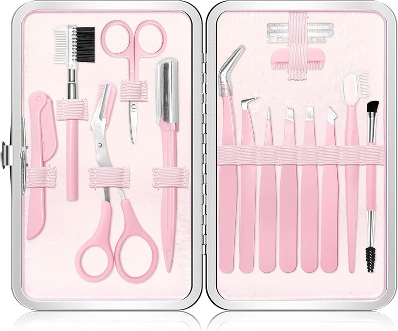 Kit de sobrancelhas e pelos faciais NXPPYY com 17 peças