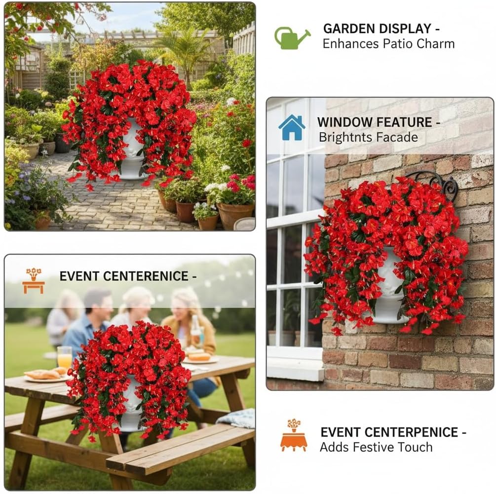 Beautiful Artificial Fall Mums Flowers for Outdoor Use for Front Porch Planters Or Home Decor Adding A Touch of Nature to Your Space All Year Round（1）