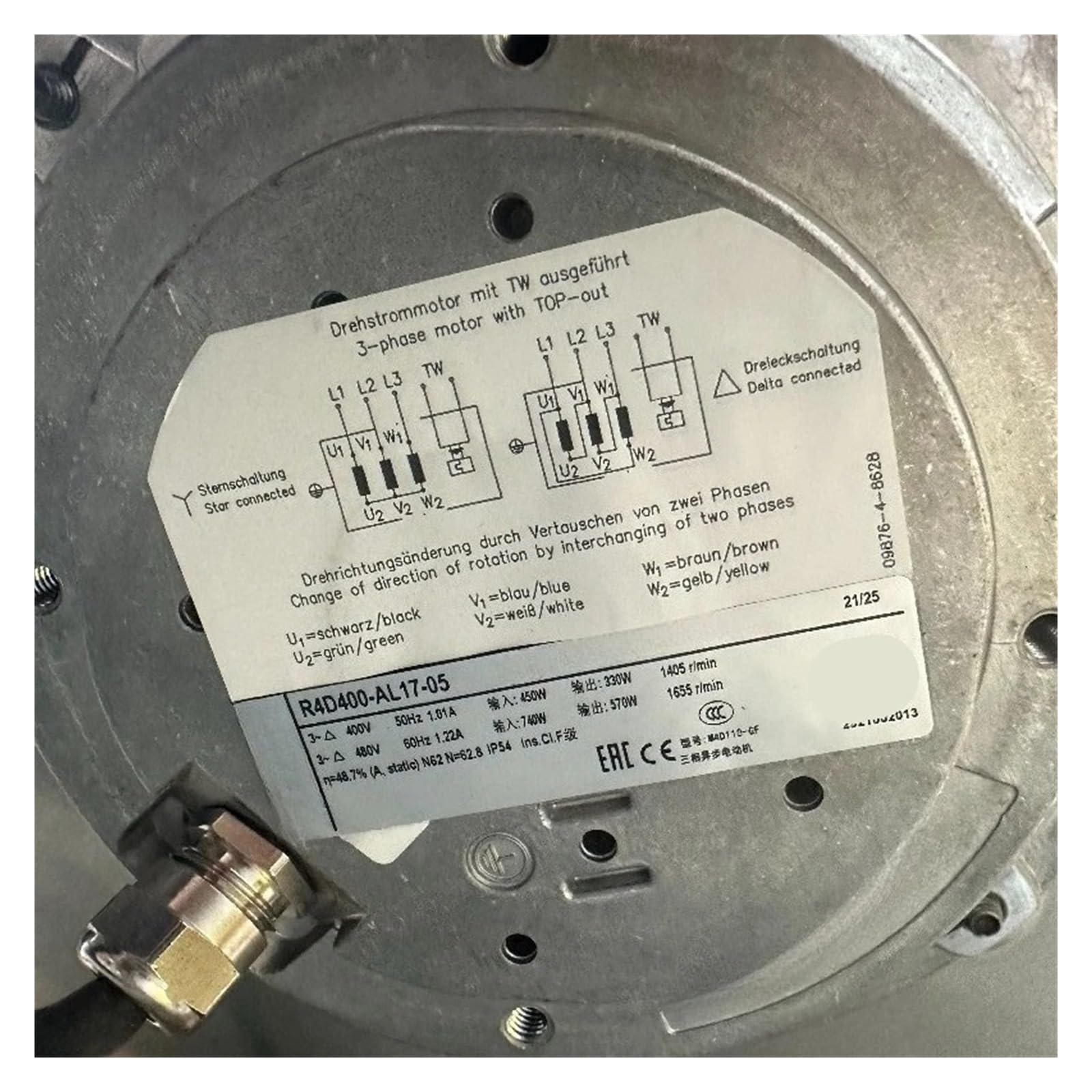 FSBNMNXPQ 1pcs R4D400-AL17-05 R4D400-AB04-05 R4D400-AD22-11 Cooling Fan(R4D400-AD22-11)