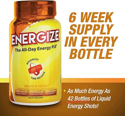 Miniatura 4 de iSatori Energize Brain & Focus Píldoras de Cafeína - Píldoras de Energía de Acción Rápida Todo el Día, Potenciador Cerebral, Suplemento de Energía y