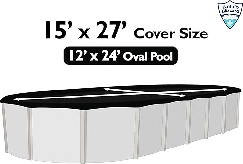 Miniatura 4 de Buffalo Blizzard - Funda reversible de invierno para piscinas ovaladas sobre el suelo