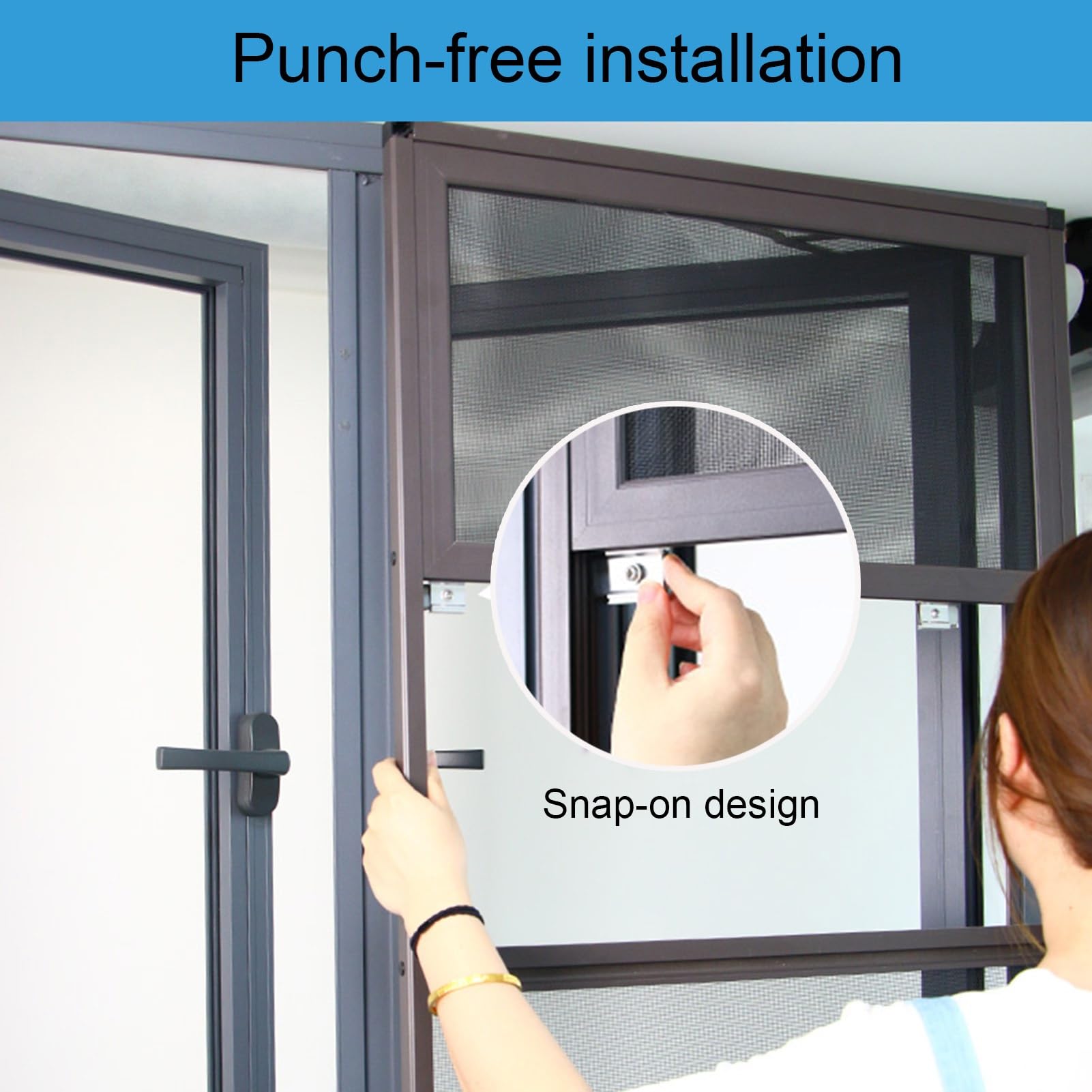 Protezioni di sicurezza regolabili per finestre, barre di sicurezza rimovibili per la casa, installazione gratuita, barriera anticaduta (50 x 130 cm) per migliorare la sicurezza di bambini e animali