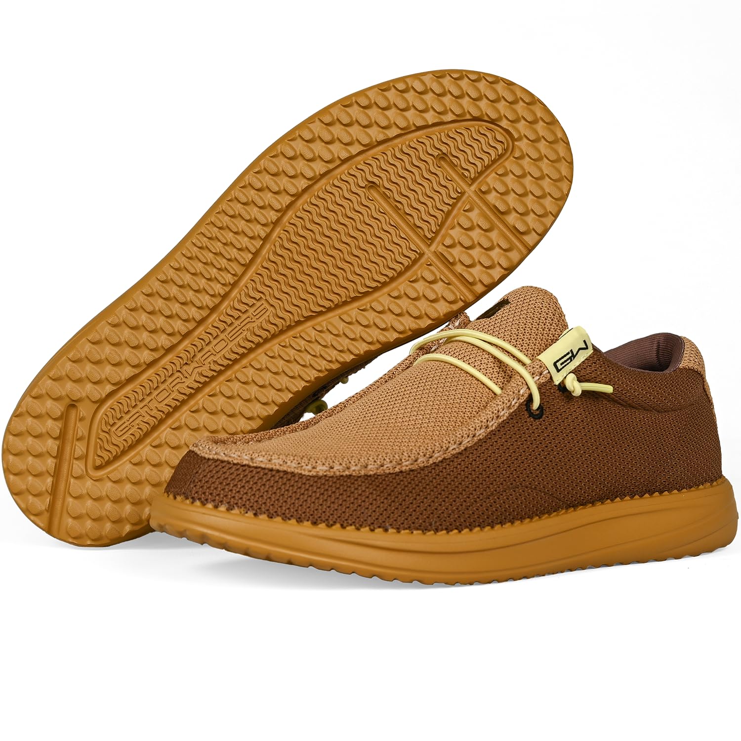 Gator Waders Mens Casual Shoes – Men's Loafers &amp; Slip-Ons Camp Shoes with No-Tie Laces -Arch Support Boat Shoes for Everyday Wear