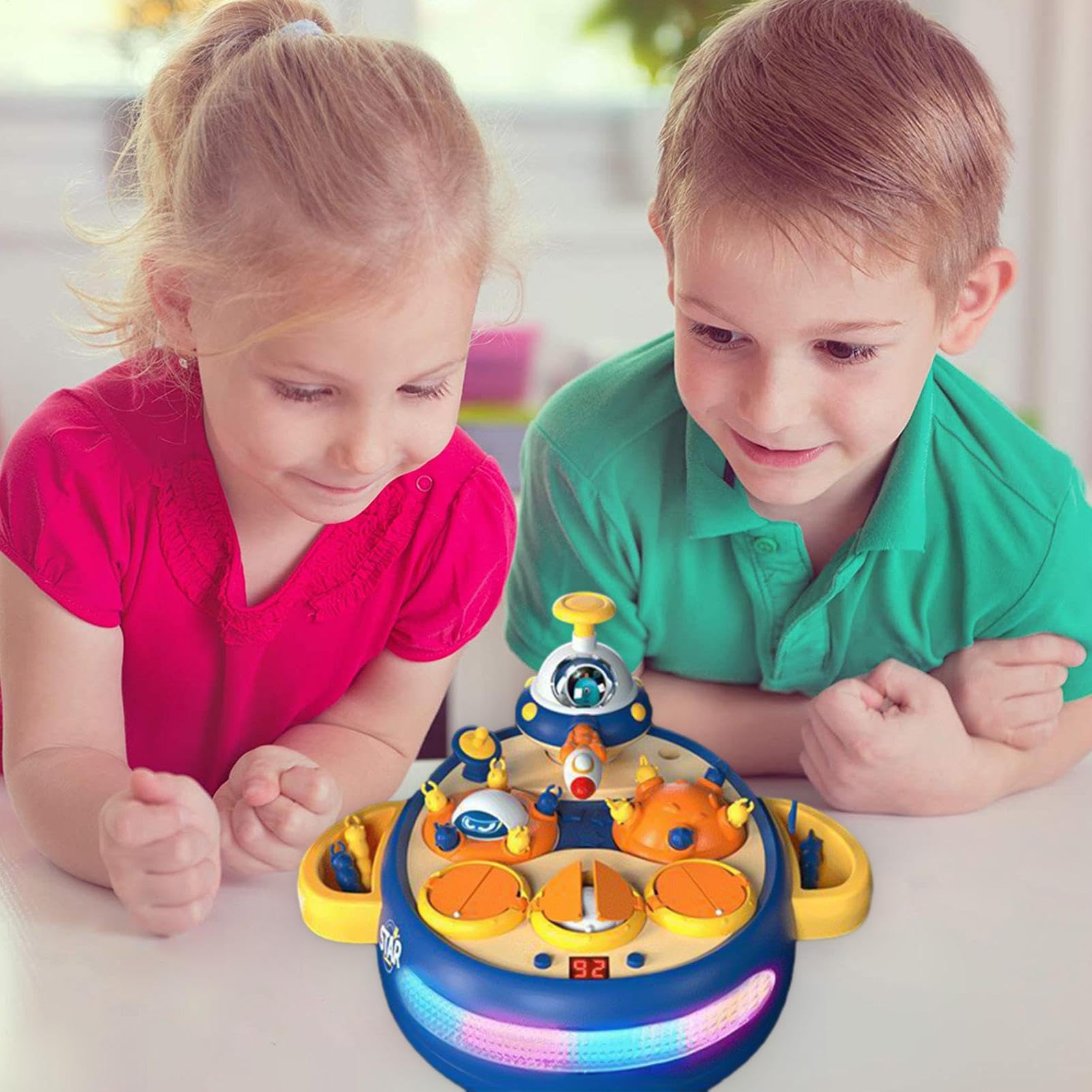 Vorschul-Angelspiel Interaktiver Mehrspieler- | Rotierendes Fischbrettspiel Lernaktive Frühentwicklung für , Mädchen und kleine Kinder von 3-8 Jahren, 1-4 Mitspieler