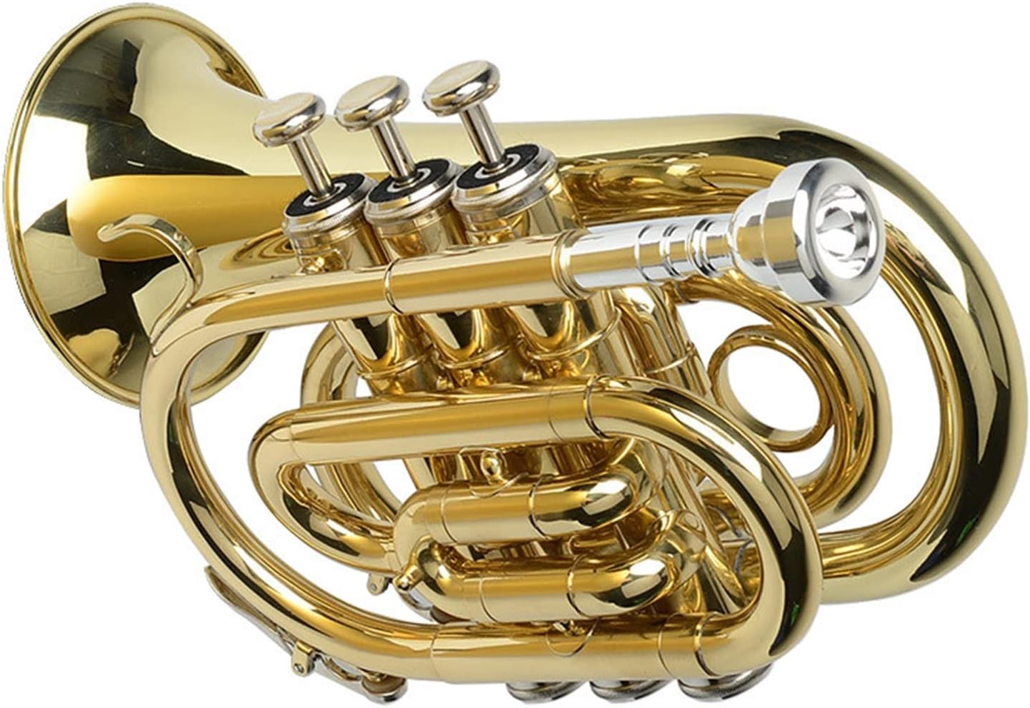 Trumpet Instrument Palm Number Brass Instrument Trumpet BFlat Pocket Trumpet