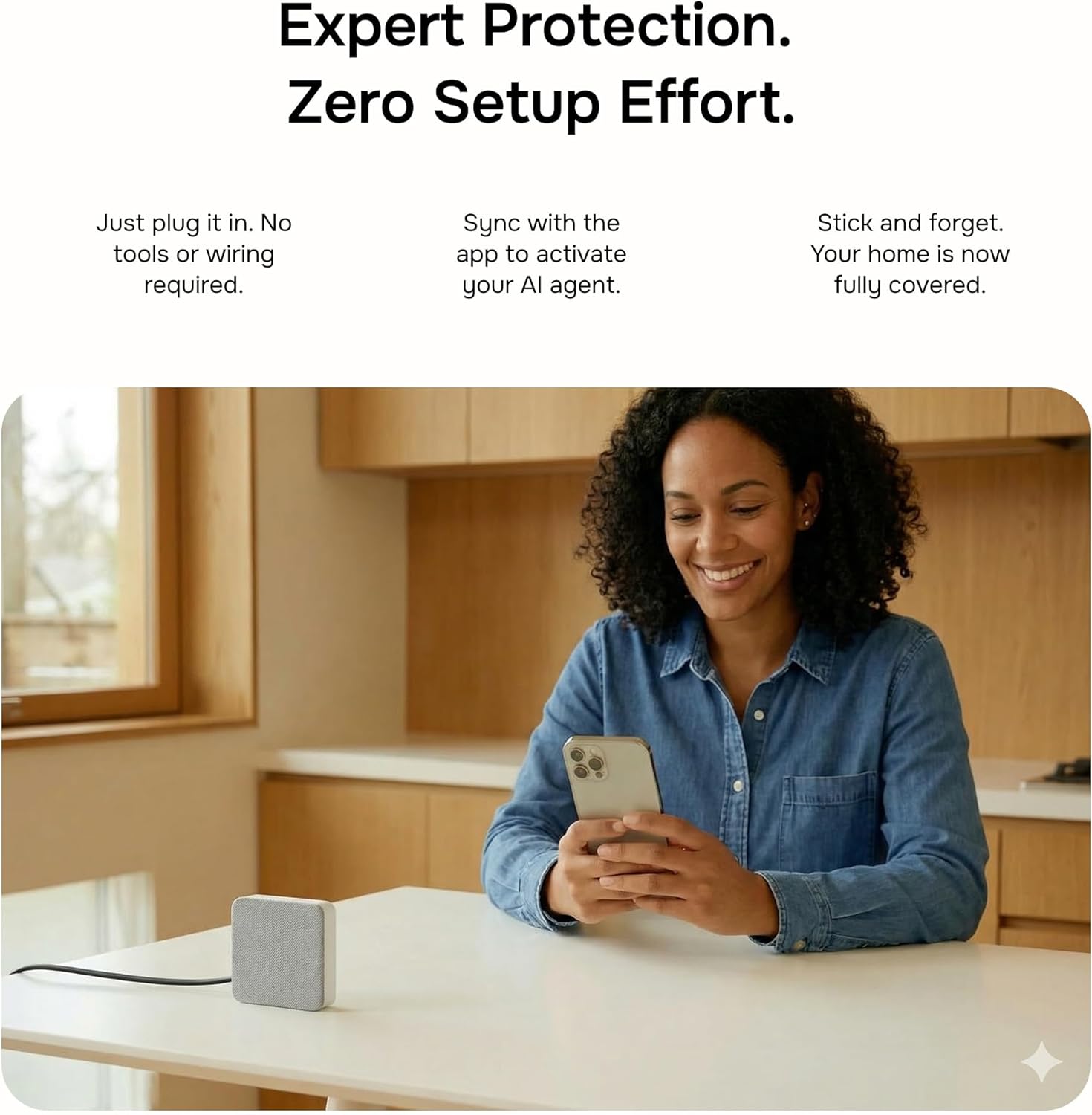9 in One Sensor | Noise & Occupancy, Air Quality Mintor, Temperature, Energy Monitoring & WiFi AC Control | Privacy-First Indoor Monitor for Homes, Rentals & Offices