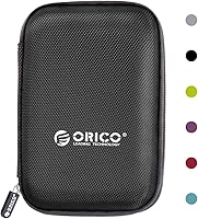 Vista 1 de ORICO Hard Drive Case 2.5 inch External Drive Storage Carrying Bag Waterproof Shockproof with Inner Size 5.5x3.5x1.0inch for Organizing HDD and
