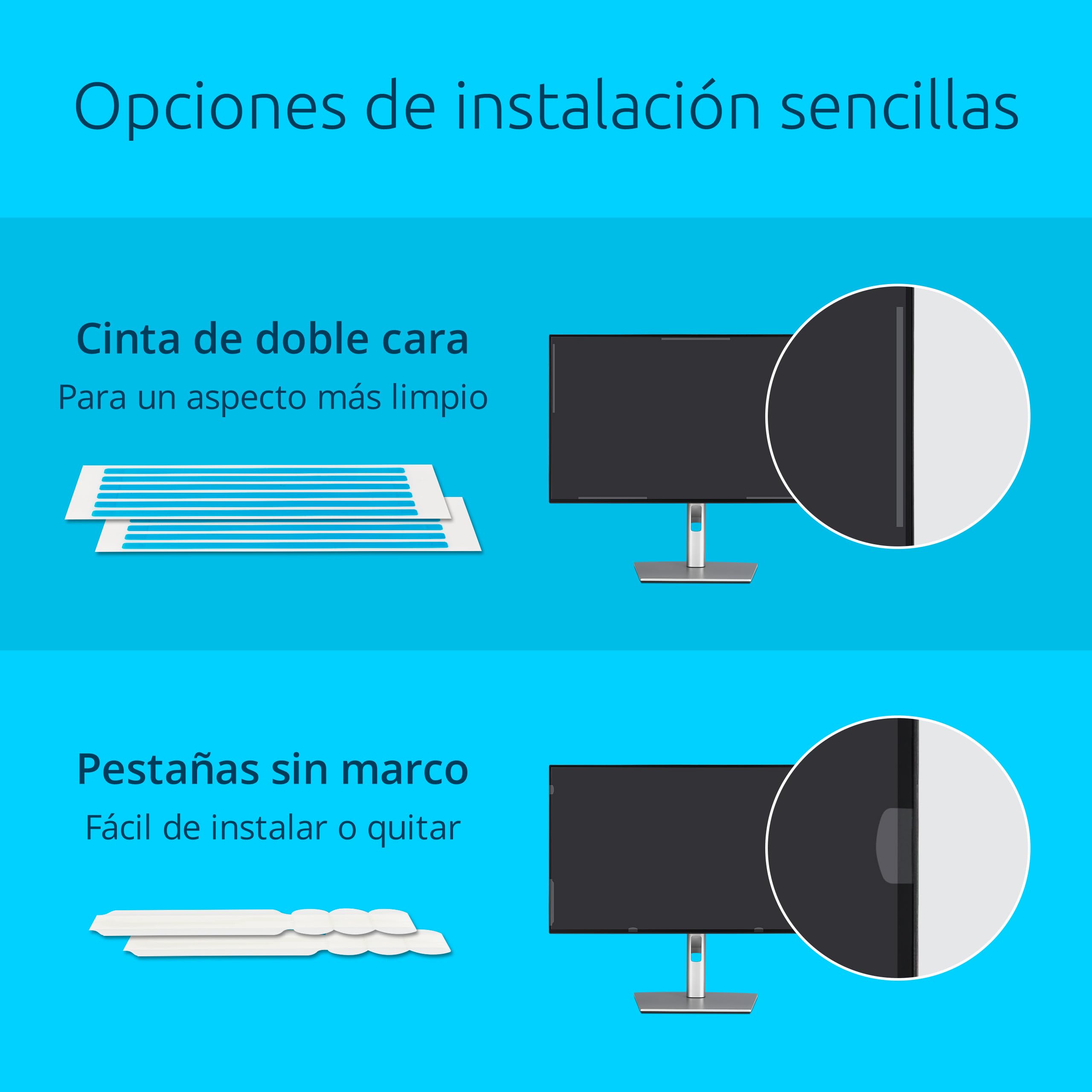 Filtro de privacidad para portátil Kensington de alta claridad de 13,3 pulgadas 16:10, bloqueo de luz azul, antirreflejo, antiarañazos, compatible con portátiles ASUS HP Lenovo ACER Dell