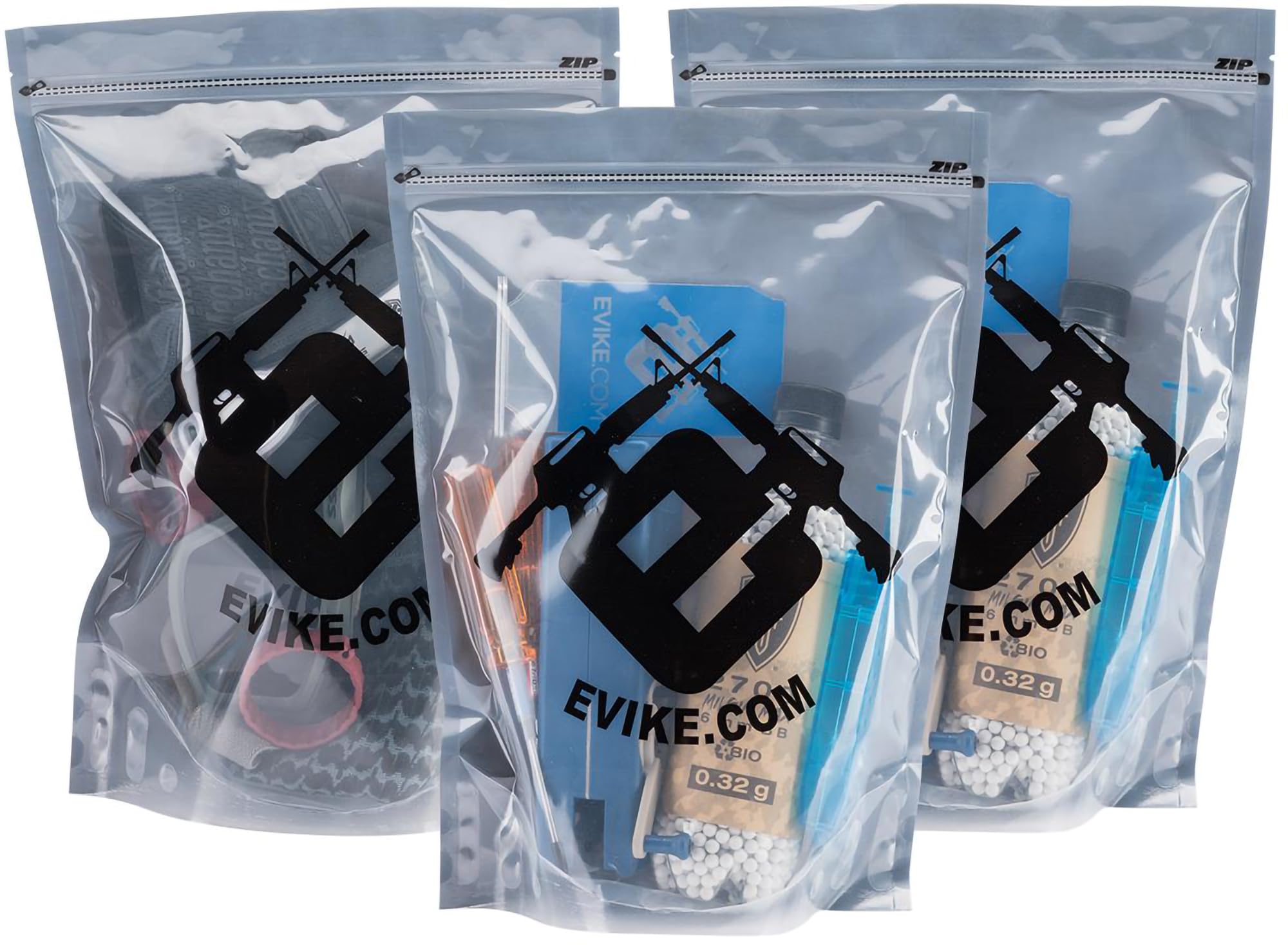 Evike Airsoft - Multi-Purpose Tactical Self-Seal Ziplock Bag (Color: Transparent)