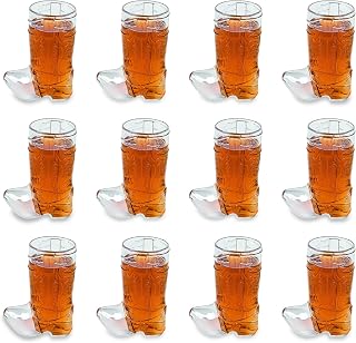 Fun Express Fun Express Plastic Mini Boot Glasses, Bachelorette Party, Cowbow and Cowgirl Birthday Supplies, 12 Pieces