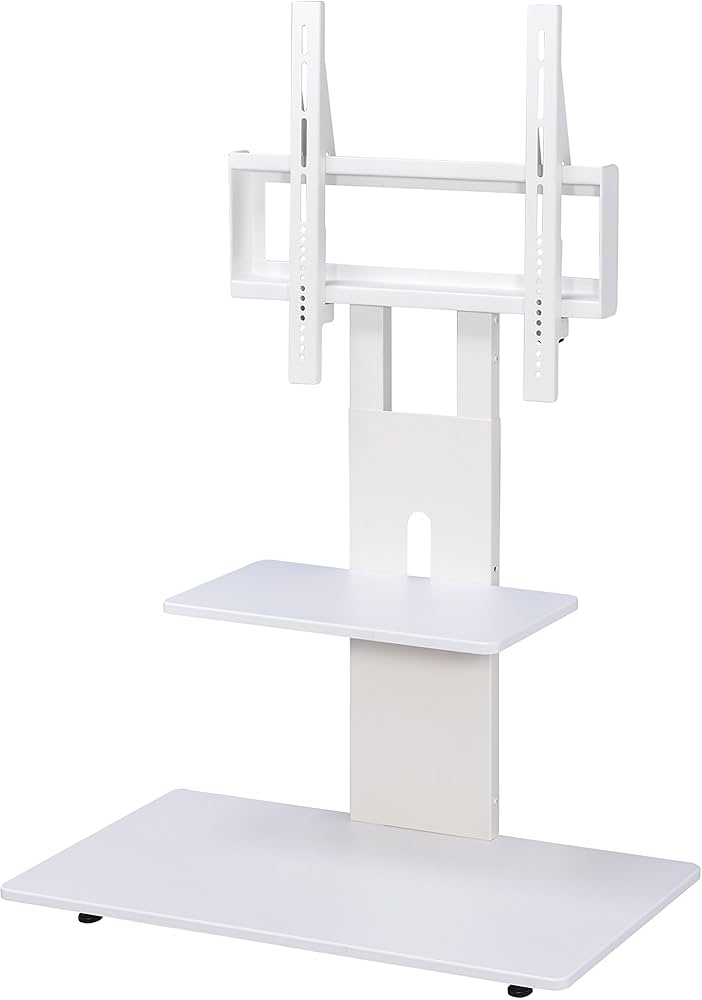 SunRuck サンルック 壁寄せテレビスタンド 白 SR-TVST04 生産終了品】 スッキリ省スペース！お部屋をきれいに演出！壁