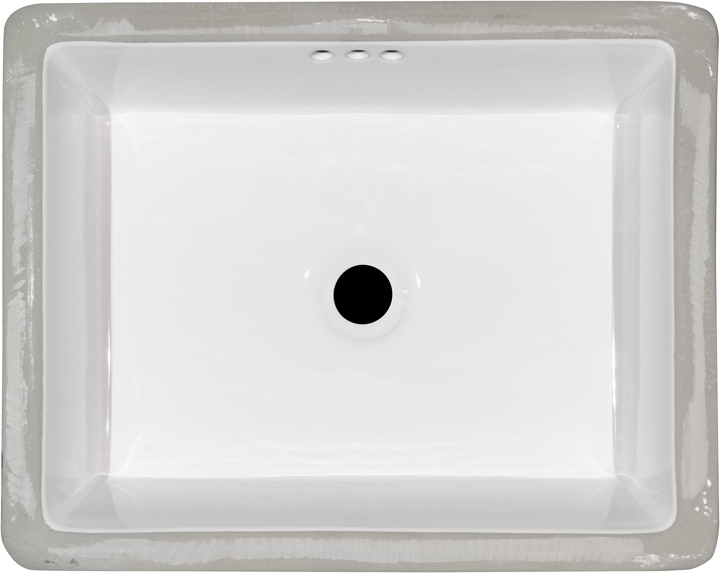 MSI 18 inch x 13 inch Rectangle Porcelain Ceramic Undermount Bathroom