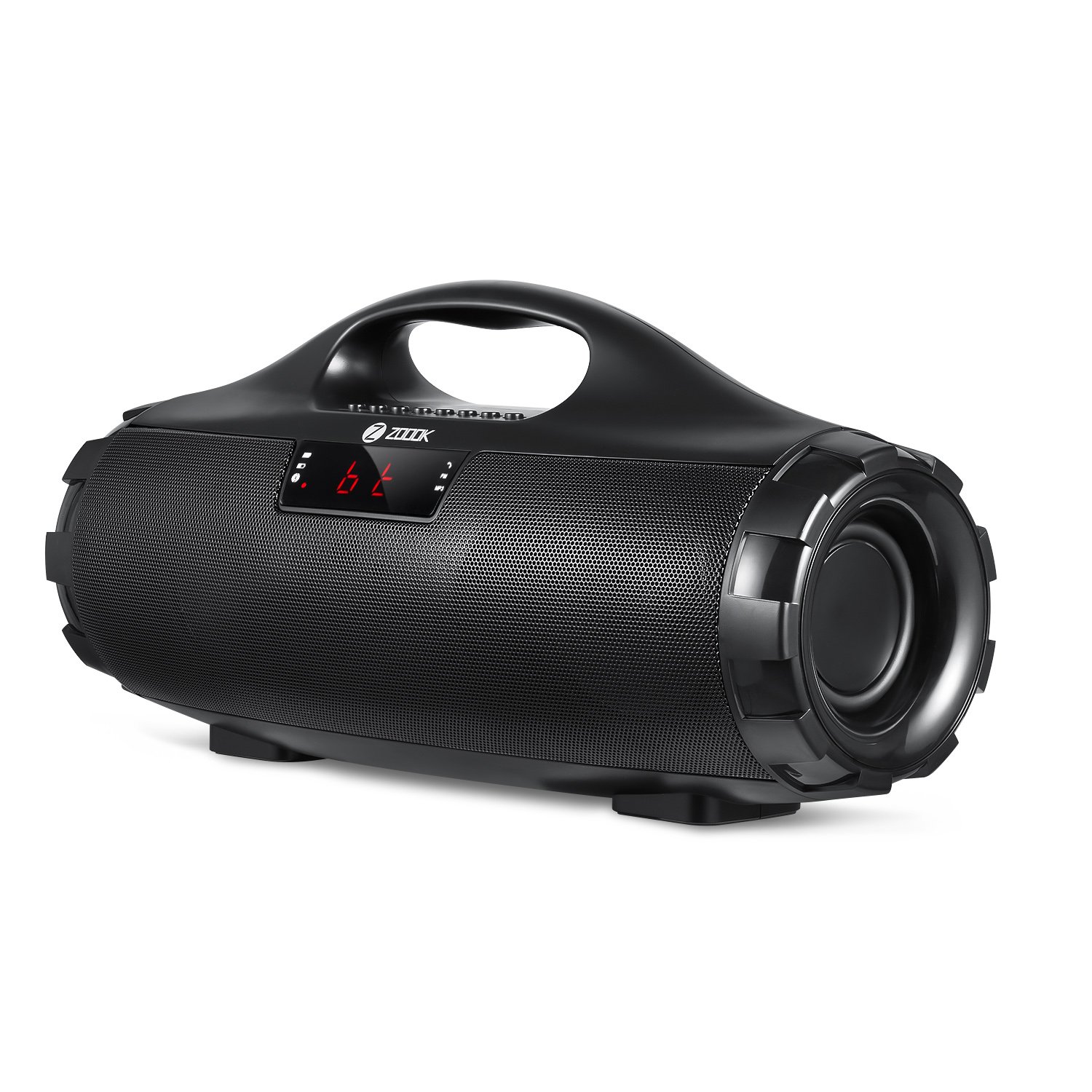 Zoook 32W Bluetooth BoomBox Speaker System with (MIC,Aux,FM,USB/TF Input) 5000mAh battery - Black