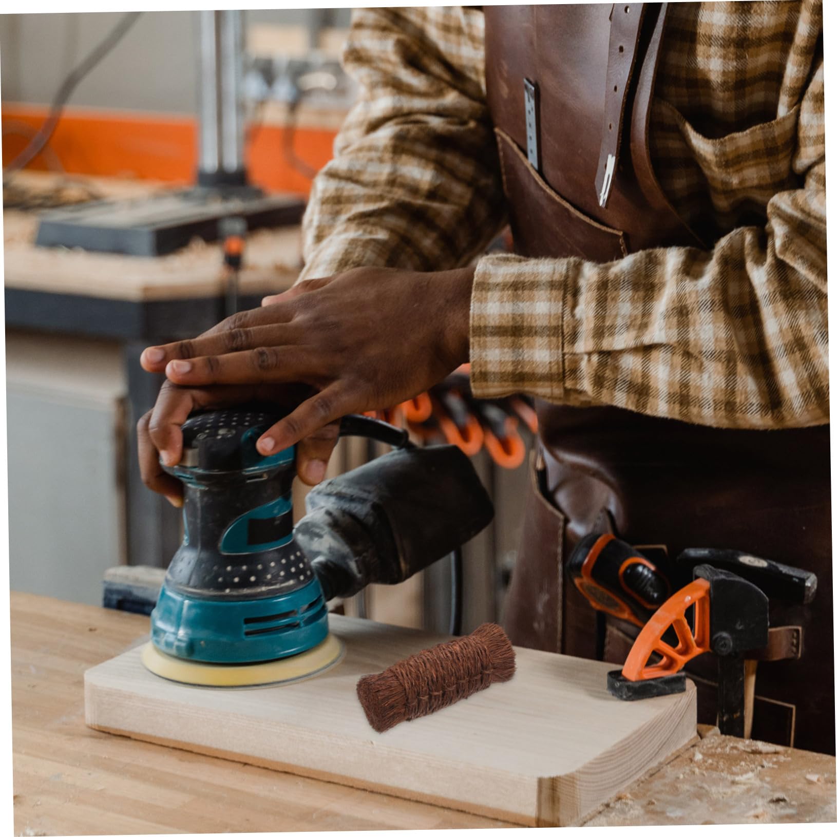 BEBEMOKO Versatile Palm Fiber Brush Cleaning Brush Engraving Tool Scrub Brushes for Cleaning Carving Item Brush