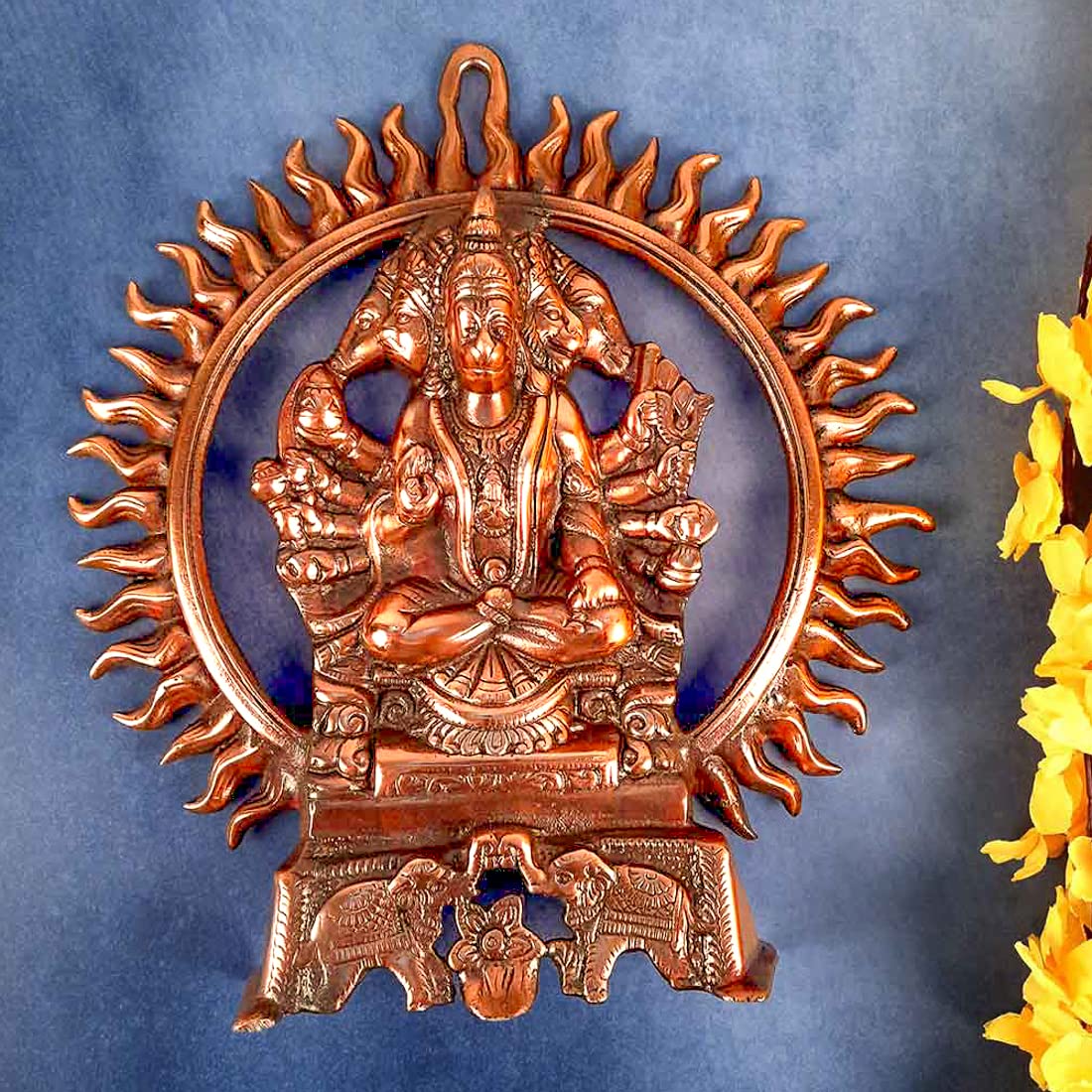 Panchmukhi Hanuman Wall Hanging - Religious Decor -2