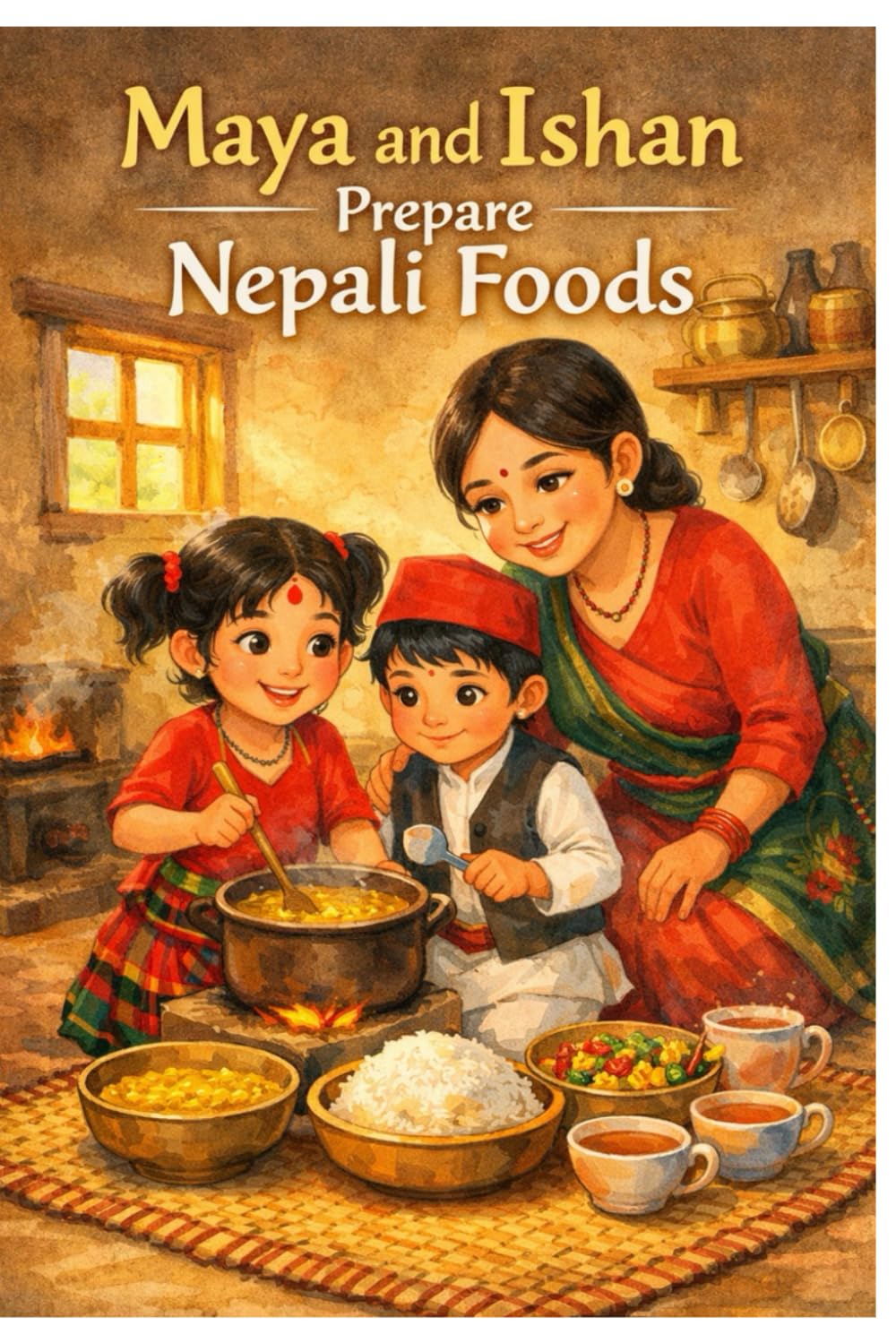 Maya and Ishan Prepare Nepali Foods: A Heartwarming Children’s Story About Cooking, Family, and Nepali Culture